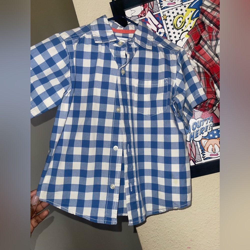 Carters plaid kids shirt